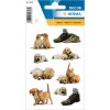 HERMA Sticker Süße DECOR Hundewelpen Katzen 9x16 3 cm selbstklebend