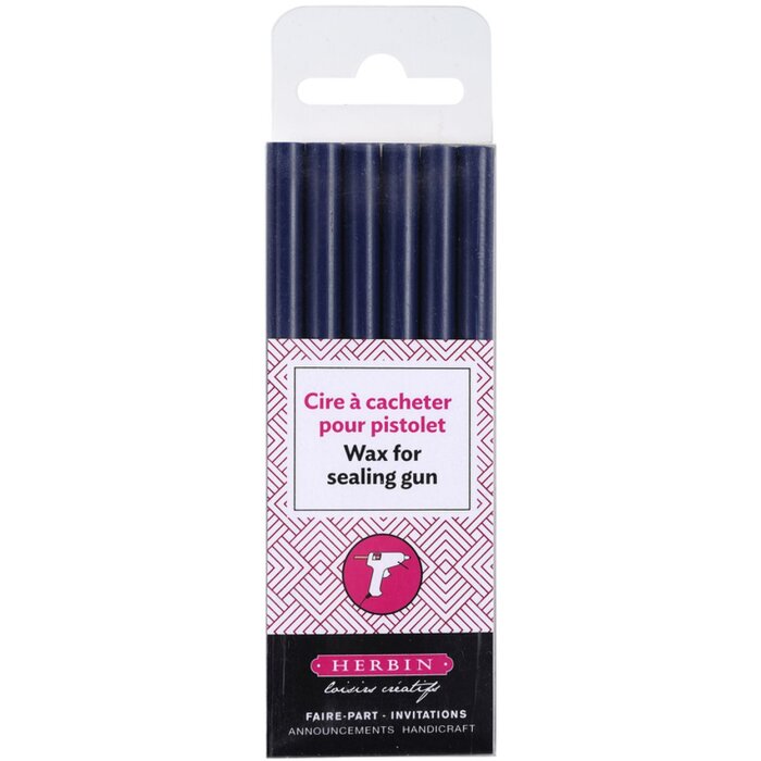 Exacompta Siegellack Box 6 Stangen dunkelblau