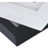 Деревянная рамка для пианино 30x30 см белая 3D эффект