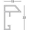 Рамка Henzo пластиковая Metallica черная 50x70 см с пассатижами 40x60 см