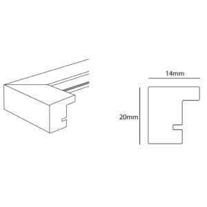 Рамка Jardin подвійна 13x18 (9x13 см) біла