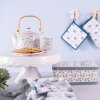 Заварочный чайник Ø 14x14 см керамические цветы синий
