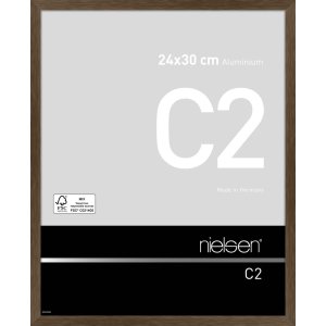 Nielsen алюминиевая рама C2 24x30 см структура орех матовый