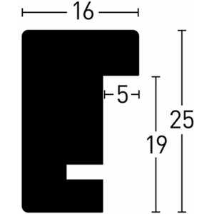 Деревянная съемная рама Quadrum 42x60 см клен