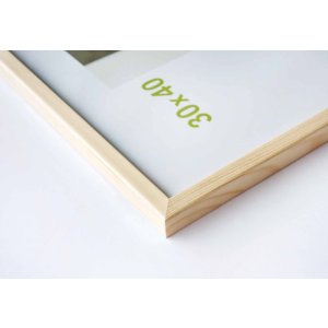Збільшити деревяну рамку 18x24 см натуральна
