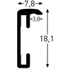 Алюмінієва рамка Nielsen Accent 13x18 см чорна матова