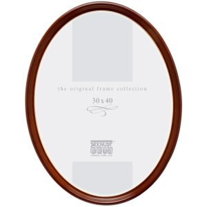 Пластиковая рамка Deknudt S100 овальная 18x24 см орех