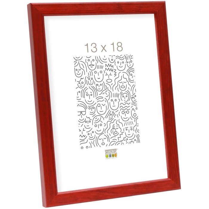 Деревянная рамка S41J Deknudt 18x24 см красная