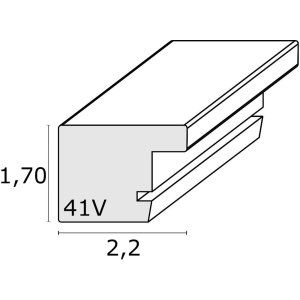 Пластиковая рамка S41VD1 серебро 40x60 см