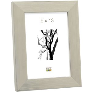 Пластиковая рамка S41VD4 серебристая глянцевая 20x28 см