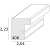 Деревяна рамка S40R 30x60 см чорна