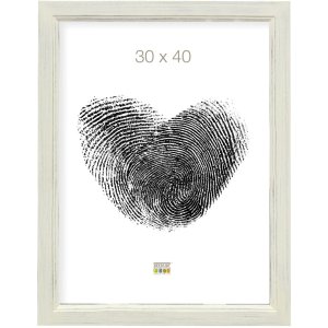 Деревяна рамка S42L біла пофарбована 13x18 см