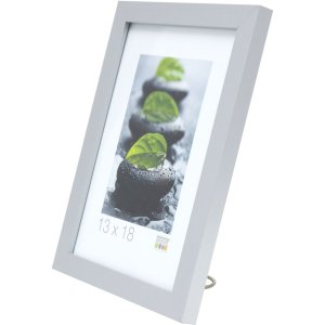 Деревянная рамка Deknudt MDF S44C 15x20 см серебристая
