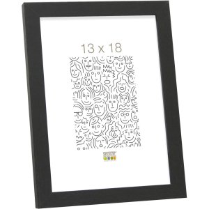 Деревяна рамка Deknudt МДФ S44C 18x24 см чорна