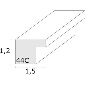 Деревянная рамка Deknudt MDF S44C 40x50 см черная