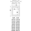 Деревянная рамка S40A темно-коричневая 30x40 см - 20x30 см