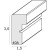 Деревянная рамка S40A темно-коричневая 30x40 см - 20x30 см