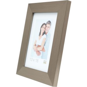 Пластиковая рамка Deknudt S42P серебристая 13x18 см