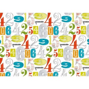 Artebene Papierbogen 50x70 cm Ziffern weiß 80g...