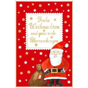 Artebene Karte Weihnachten Überraschungen, geprägt