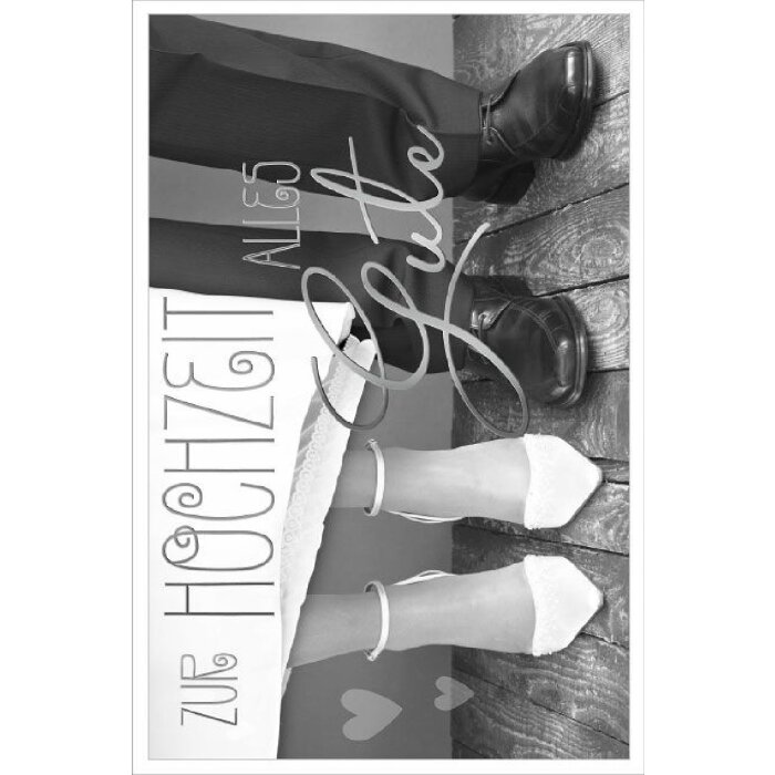 Artebene Karte Hochzeit Brautpaar mit Umschlag