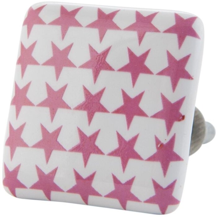 Зірки рожеві білі 3см (63094)