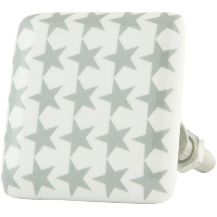 Зірки сірі білі 3см (62990)