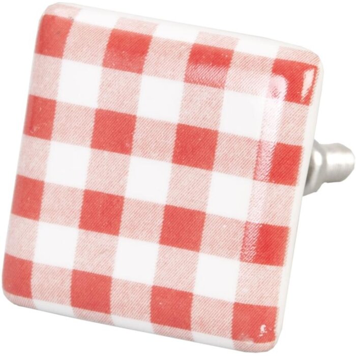 Картатий червоний білий 3,5см (61912)