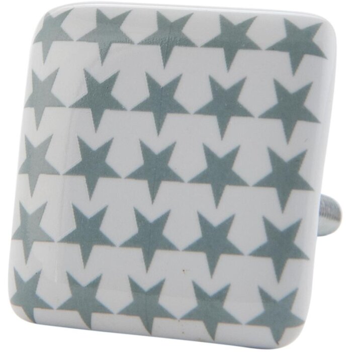 Зірки сірі білі 3,5см (63096)