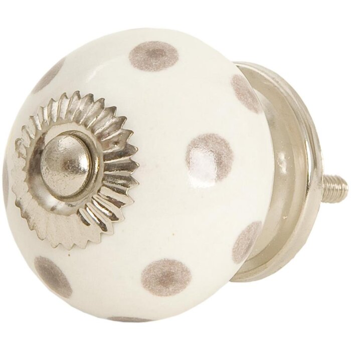 Punkte natur weiß (61013)