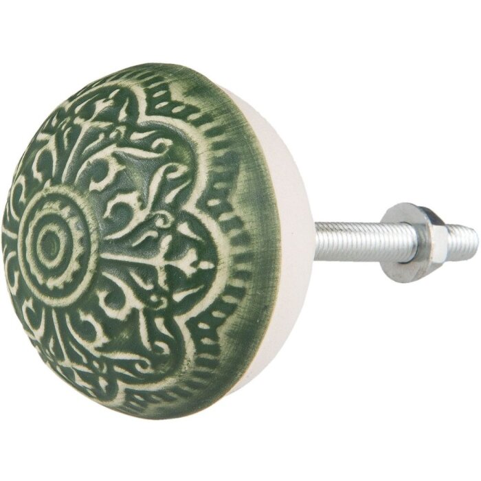 Декор зелений білий (63873)